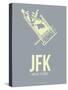 Jfk New York Poster 1-NaxArt-Stretched Canvas