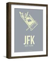 Jfk New York Poster 1-NaxArt-Framed Art Print