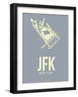 Jfk New York Poster 1-NaxArt-Framed Art Print