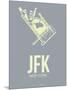 Jfk New York Poster 1-NaxArt-Mounted Art Print