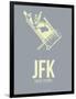 Jfk New York Poster 1-NaxArt-Framed Art Print