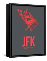 Jfk New York Poster 2-NaxArt-Framed Stretched Canvas