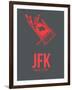 Jfk New York Poster 2-NaxArt-Framed Art Print