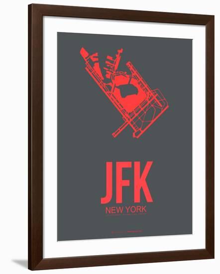 Jfk New York Poster 2-NaxArt-Framed Art Print