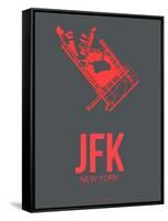 Jfk New York Poster 2-NaxArt-Framed Stretched Canvas