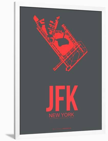 Jfk New York Poster 2-NaxArt-Framed Art Print