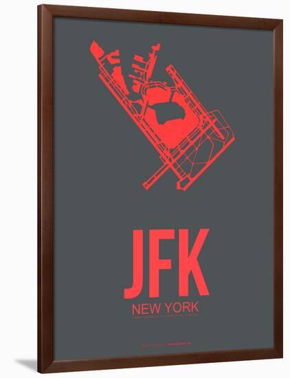 Jfk New York Poster 2-NaxArt-Framed Art Print