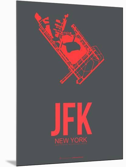 Jfk New York Poster 2-NaxArt-Mounted Art Print