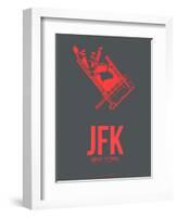 Jfk New York Poster 2-NaxArt-Framed Art Print