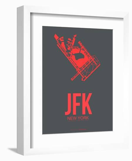 Jfk New York Poster 2-NaxArt-Framed Art Print