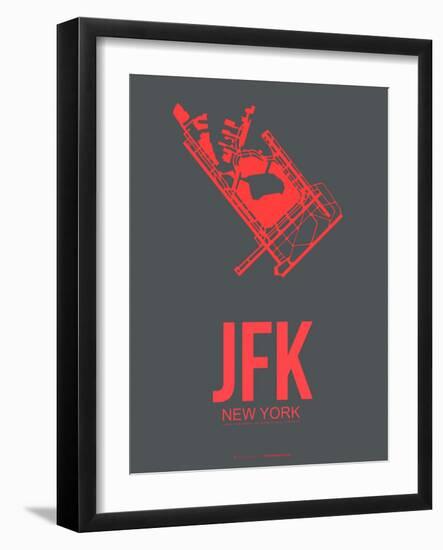 Jfk New York Poster 2-NaxArt-Framed Art Print