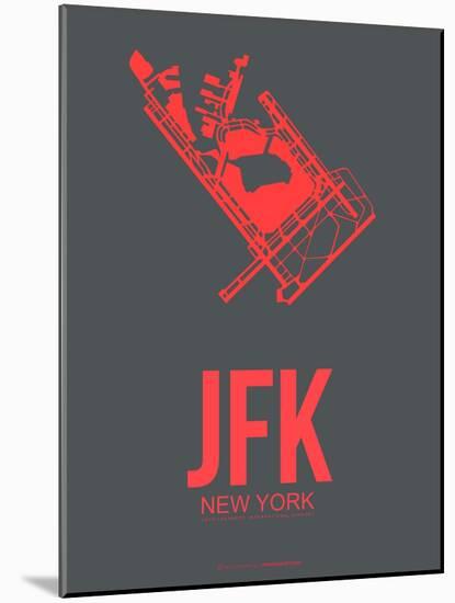 Jfk New York Poster 2-NaxArt-Mounted Art Print