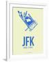 Jfk New York Poster 3-NaxArt-Framed Art Print