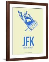 Jfk New York Poster 3-NaxArt-Framed Art Print