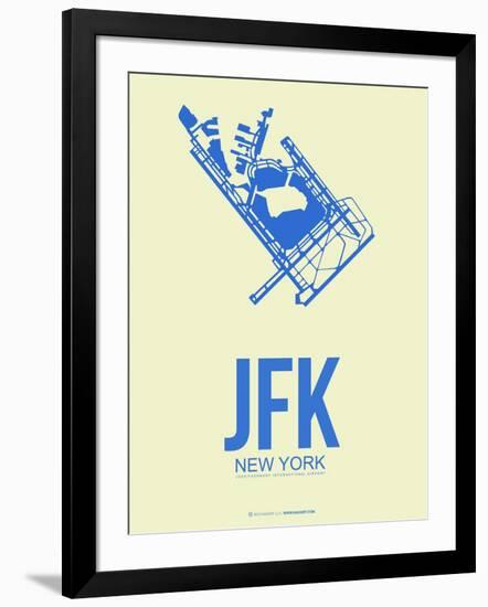 Jfk New York Poster 3-NaxArt-Framed Art Print