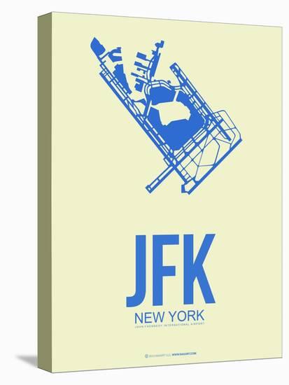 Jfk New York Poster 3-NaxArt-Stretched Canvas