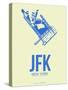 Jfk New York Poster 3-NaxArt-Stretched Canvas