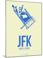 Jfk New York Poster 3-NaxArt-Mounted Art Print