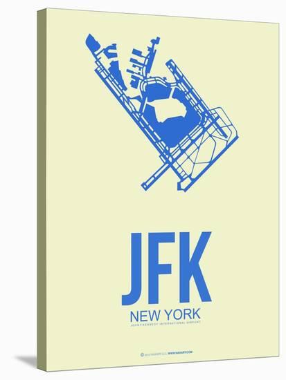 Jfk New York Poster 3-NaxArt-Stretched Canvas