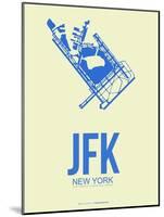 Jfk New York Poster 3-NaxArt-Mounted Art Print