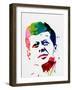 JFK Watercolor-Lora Feldman-Framed Art Print