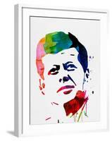 JFK Watercolor-Lora Feldman-Framed Art Print