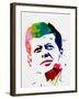 JFK Watercolor-Lora Feldman-Framed Art Print