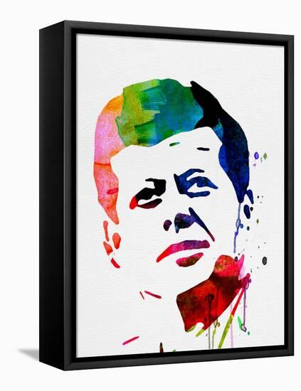 JFK Watercolor-Lora Feldman-Framed Stretched Canvas