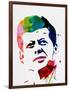 JFK Watercolor-Lora Feldman-Framed Art Print