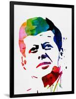 JFK Watercolor-Lora Feldman-Framed Art Print