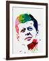 JFK Watercolor-Lora Feldman-Framed Art Print