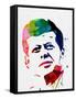 JFK Watercolor-Lora Feldman-Framed Stretched Canvas