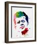 JFK Watercolor-Lora Feldman-Framed Art Print