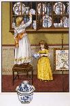 Girls with China 1894-JG Sowerby-Art Print