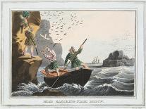 Bird Catching from Above, Shetland Islands, 1813-JH Clarke-Laminated Giclee Print