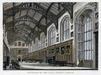 Interior of Christ Church Hall, Oxford University, C1830S-JH Le Keux-Framed Stretched Canvas