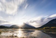 Sunrise at the Vermilion Lakes, Banff National Park, UNESCO World Heritage Site, Canadian Rockies, -JIA HE-Photographic Print