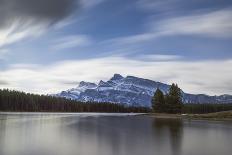 Before sunrise, Vermillion Lake, Banff National Park, UNESCO World Heritage Site, Canadian Rockies,-JIA JIAHE-Stretched Canvas