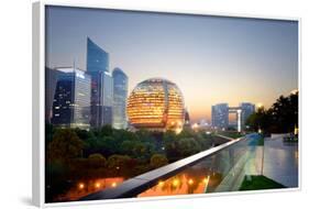 Jianggan District Continues to Fascinate with Modern Skyscrapers and Sphere-Shaped Architecture-Andreas Brandl-Framed Photographic Print