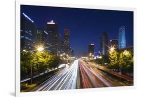 Jianguomenwai Dajie at Dusk.-Jon Hicks-Framed Photographic Print