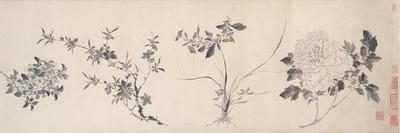 Flowers of the Four Seasons, Ming Dynasty (1368-1644), 1625-Jiayan Chen-Stretched Canvas