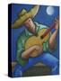 Jibaro Bajo La Luna-Oscar Ortiz-Stretched Canvas