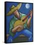 Jibaro Bajo La Luna-Oscar Ortiz-Framed Stretched Canvas