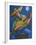 Jibaro Bajo La Luna-Oscar Ortiz-Framed Giclee Print