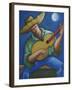 Jibaro Bajo La Luna-Oscar Ortiz-Framed Giclee Print