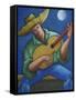 Jibaro Bajo La Luna-Oscar Ortiz-Framed Stretched Canvas