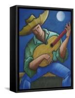 Jibaro Bajo La Luna-Oscar Ortiz-Framed Stretched Canvas