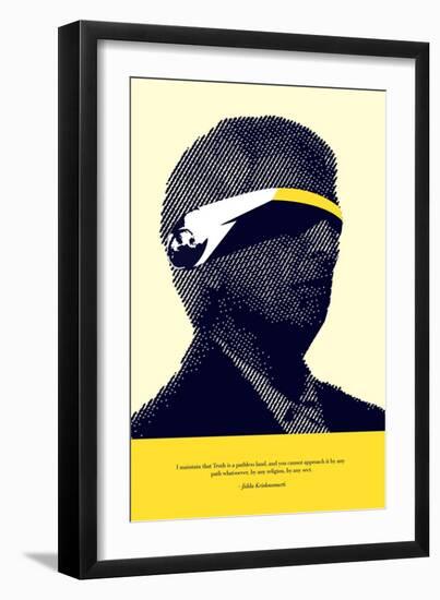 Jiddu Krishnamurti Truth-null-Framed Art Print