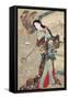 Jigoku Dayu (Hell Courtesan). After 1885-Kawanabe Kyosai-Framed Stretched Canvas
