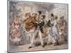 Jigsaw of Dancers at Chateau Rouge, Paris-null-Mounted Art Print